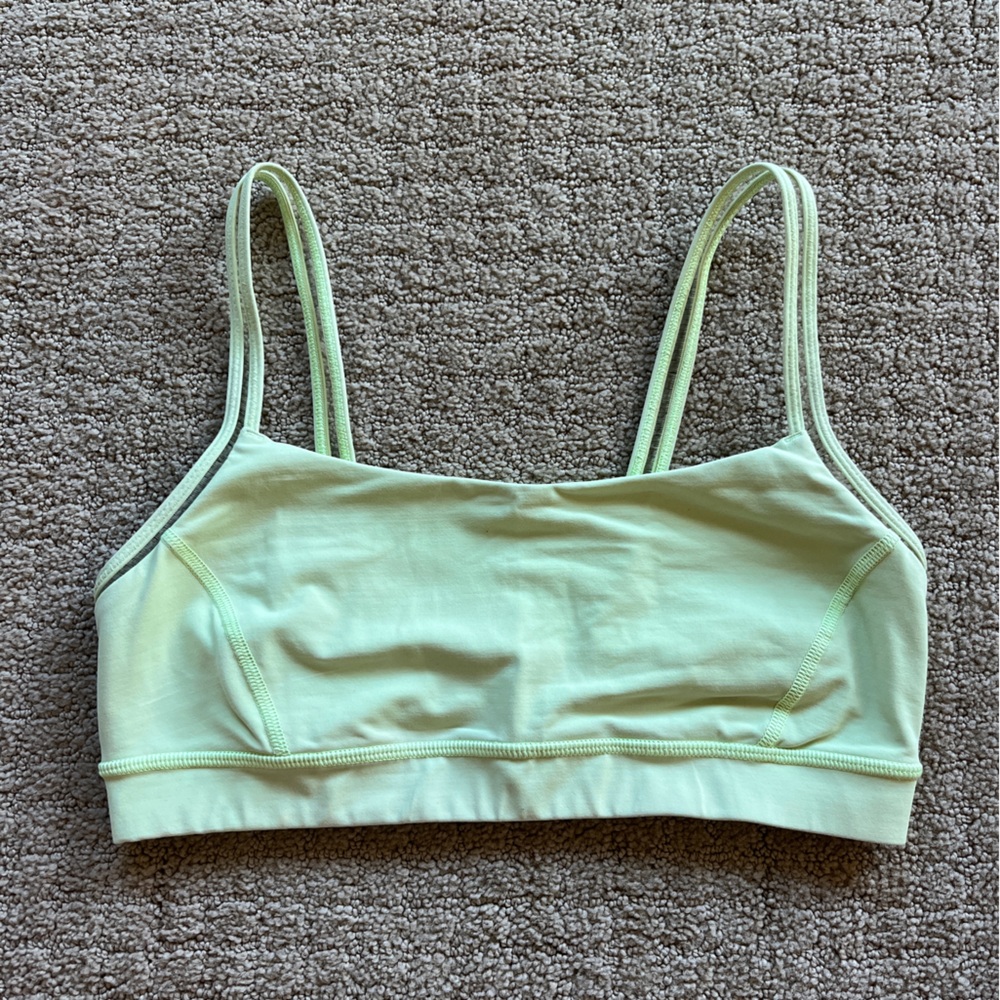Light green size 8 Lululemon sports bra
